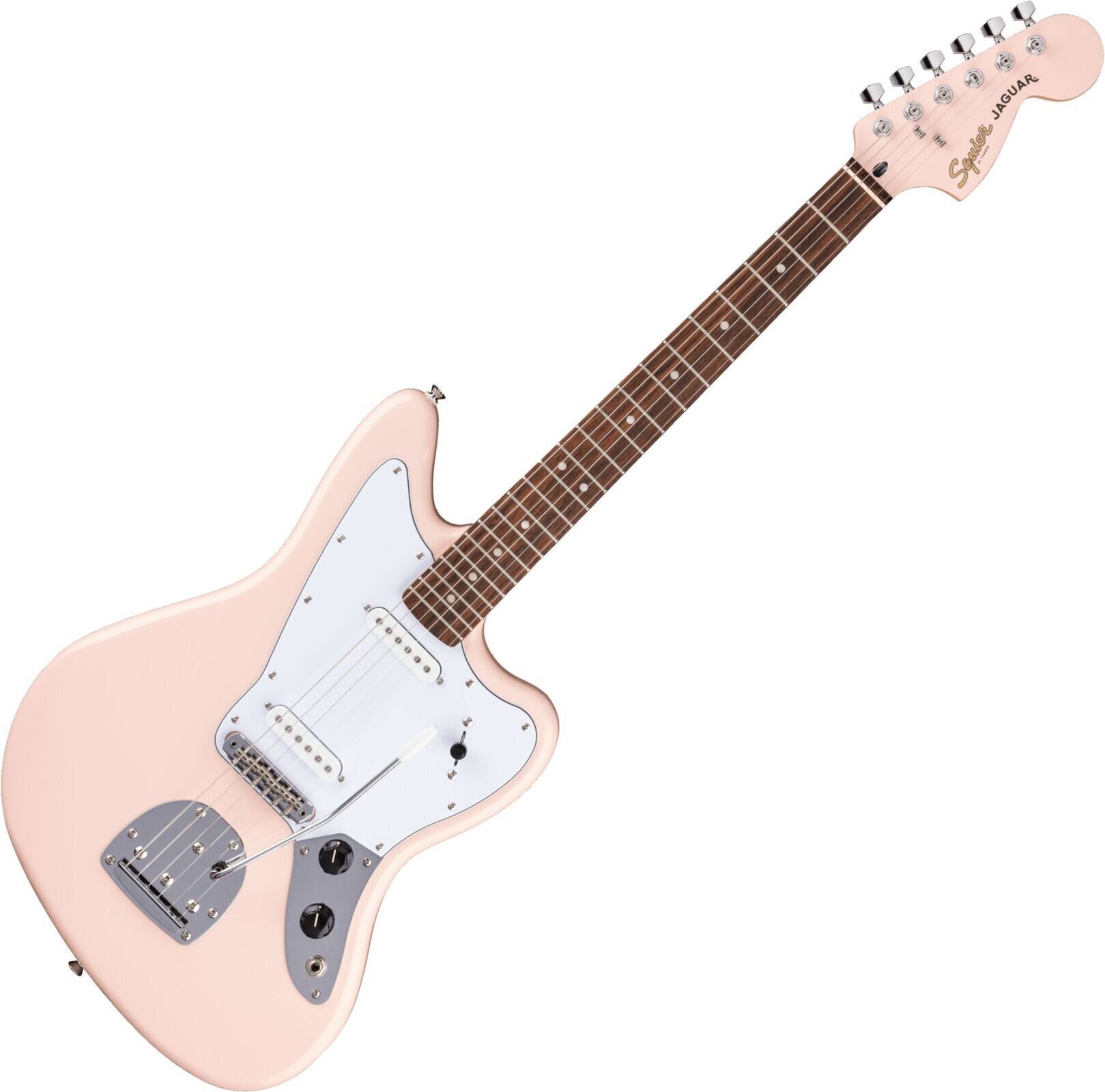 Elektrische gitaar Fender Squier FSR Affinity Jaguar LRL Shell Pink Elektrische gitaar