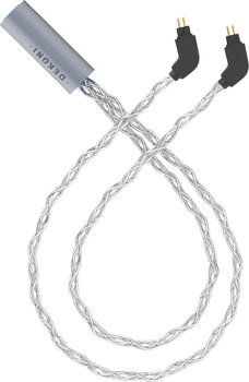 Kabel za slušalice Dekoni Audio Ensemble Post-Split 2-Pin IEM Silver Braided Kabel za slušalice - 1