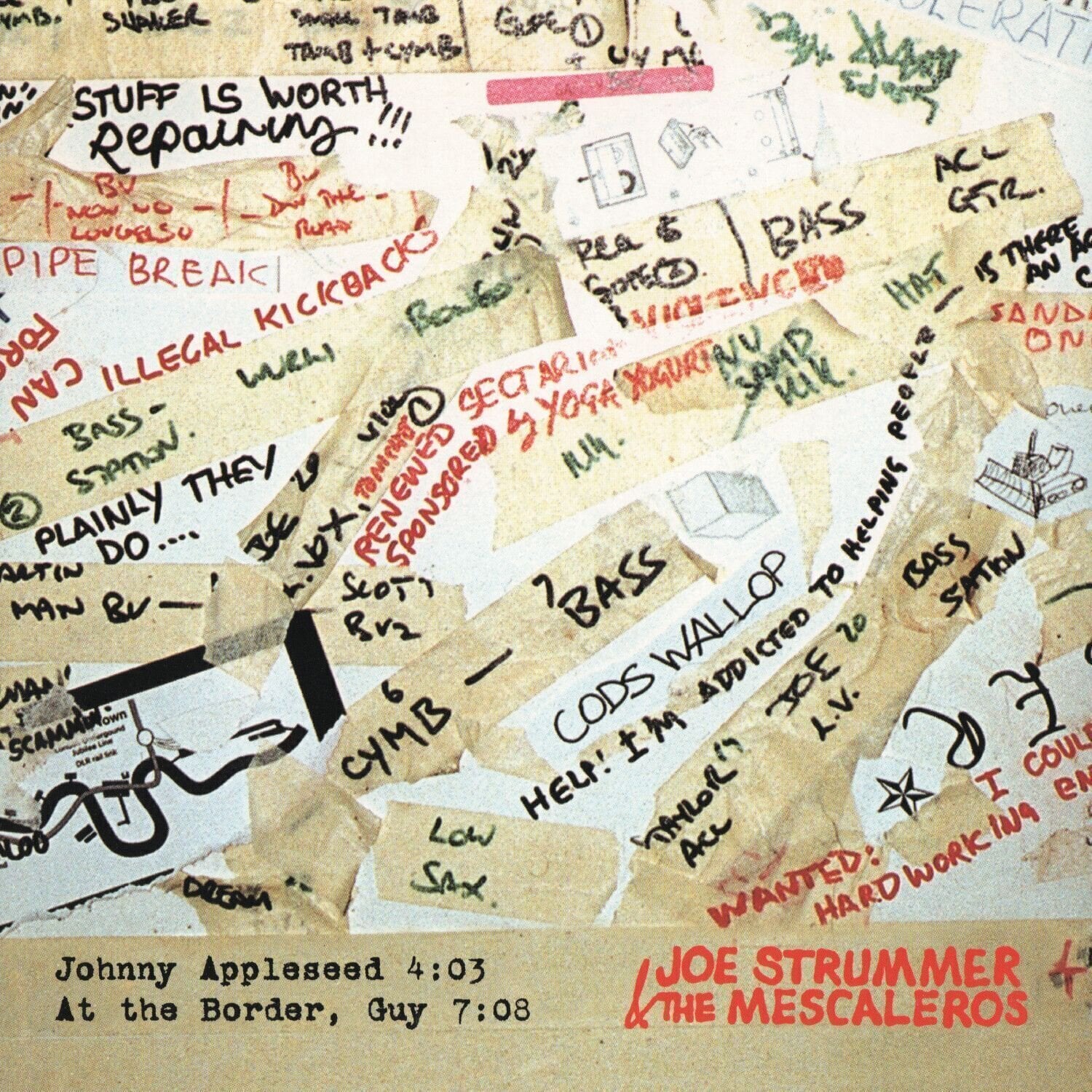 Disque vinyle Joe Strummer & The Mescaleros - Johnny Appleseed (Single 12")