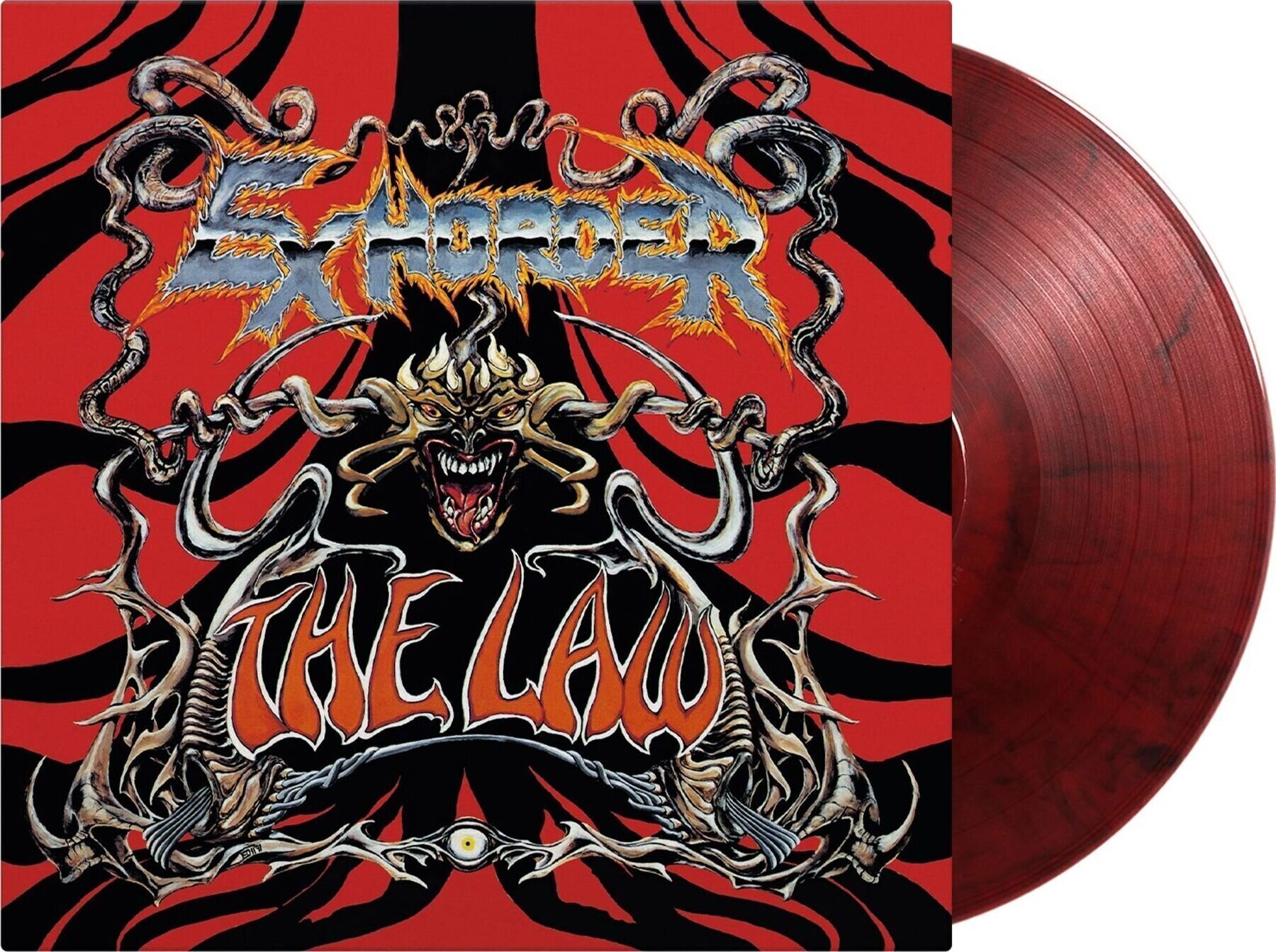 LP ploča Exhorder - The Law (180 g) (Limited Edition) (Red & Black Marbled Coloured) (LP)