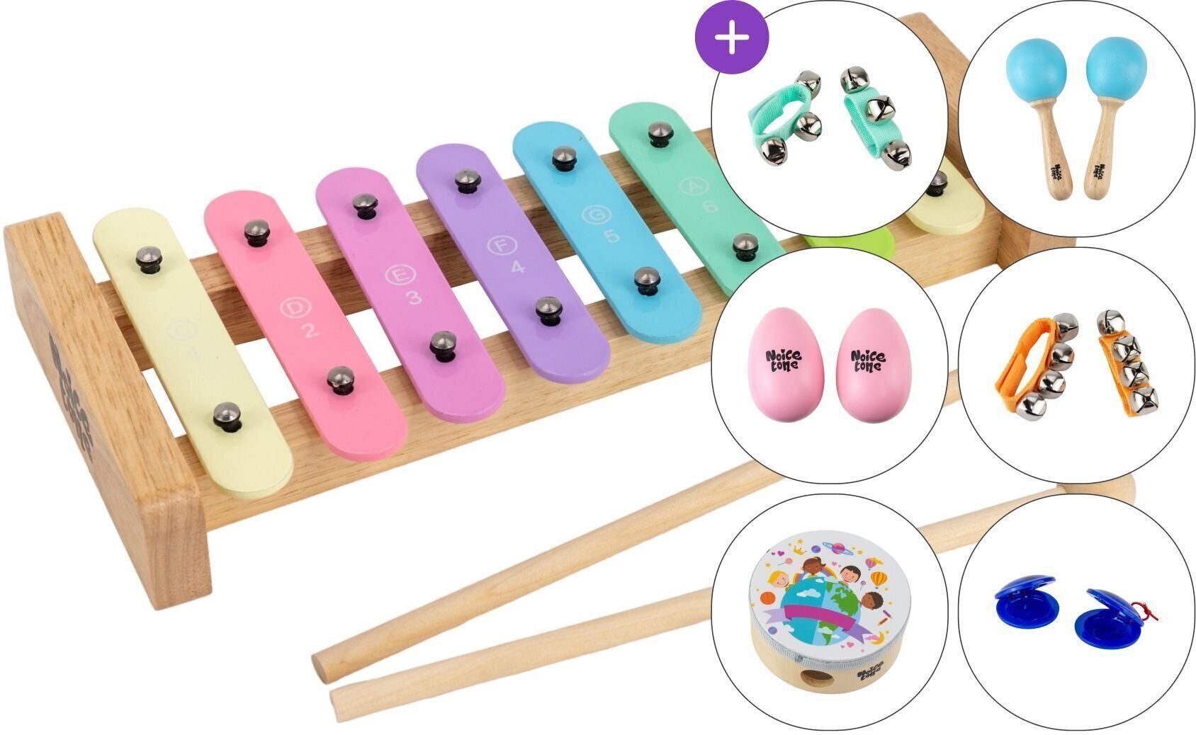 Ксилофон / Металофон / Карилон Noicetone M X002-1 SET 3 Metallofon