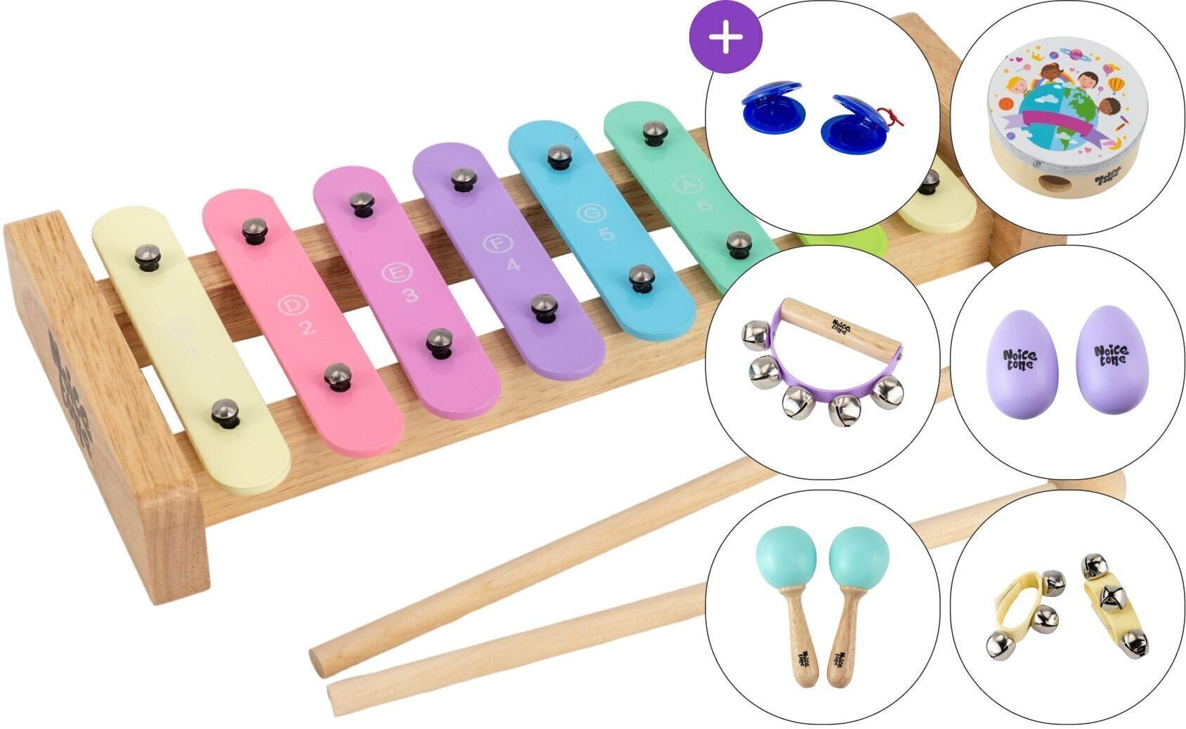 Ксилофон / Металофон / Карилон Noicetone M X002-1 SET 4 Metallofon