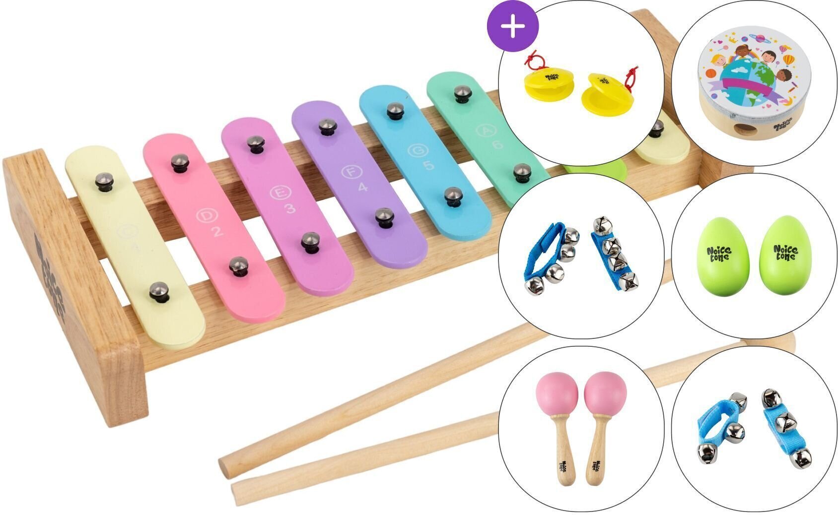 Ксилофон / Металофон / Карилон Noicetone M X002-1 SET 5 Metallofon