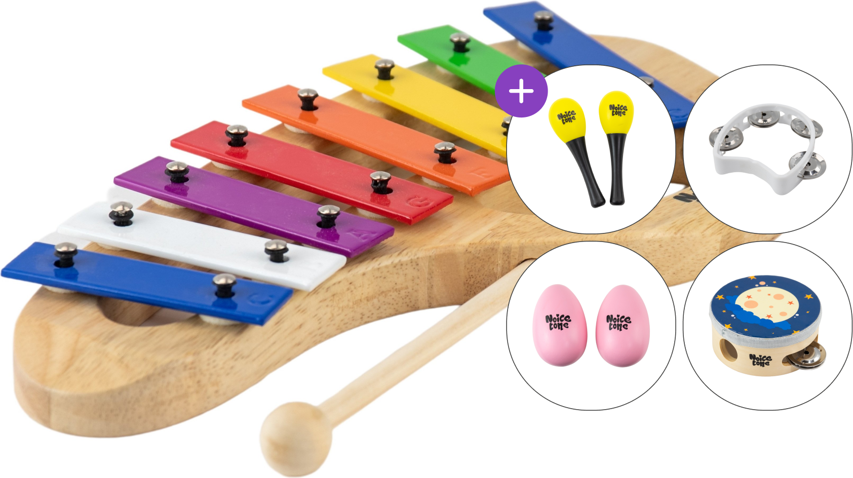 Ксилофон / Металофон / Карилон Noicetone X012-2 31x16cm SET 3 Metallofon