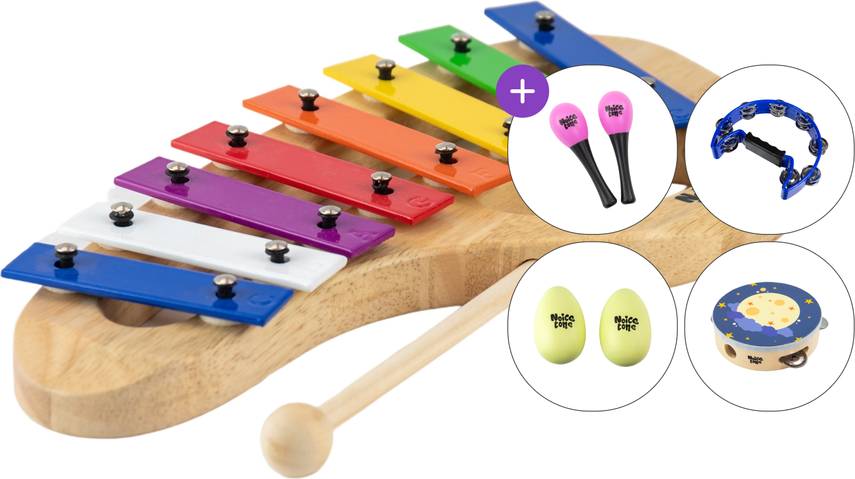 Ксилофон / Металофон / Карилон Noicetone X012-2 31x16cm SET 5 Metallofon