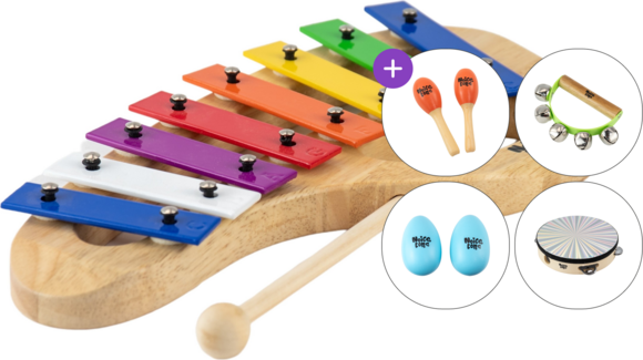 Ксилофон / Металофон / Карилон Noicetone X012-2 31x16cm SET 8 Metallofon - 1