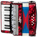 Latone AccordiStar Acordeón de piano Red (Como nuevo)