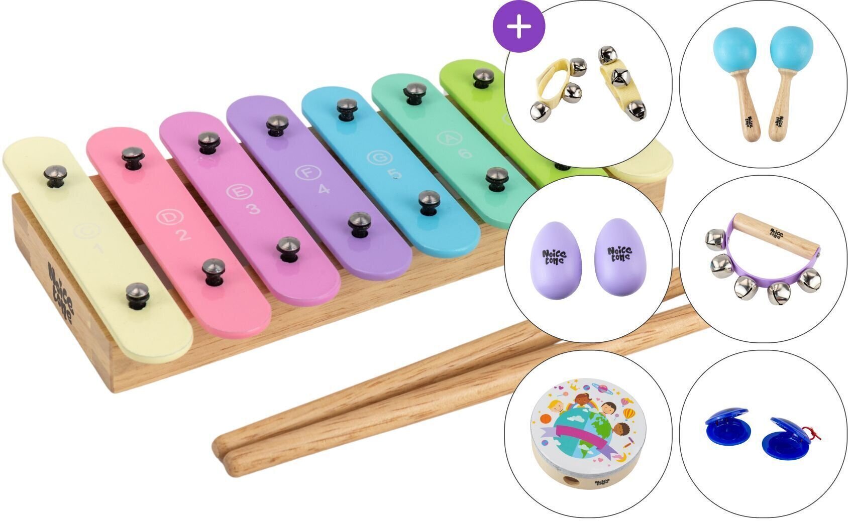 Ксилофон / Металофон / Карилон Noicetone M X001-1 SET 3 Metallofon