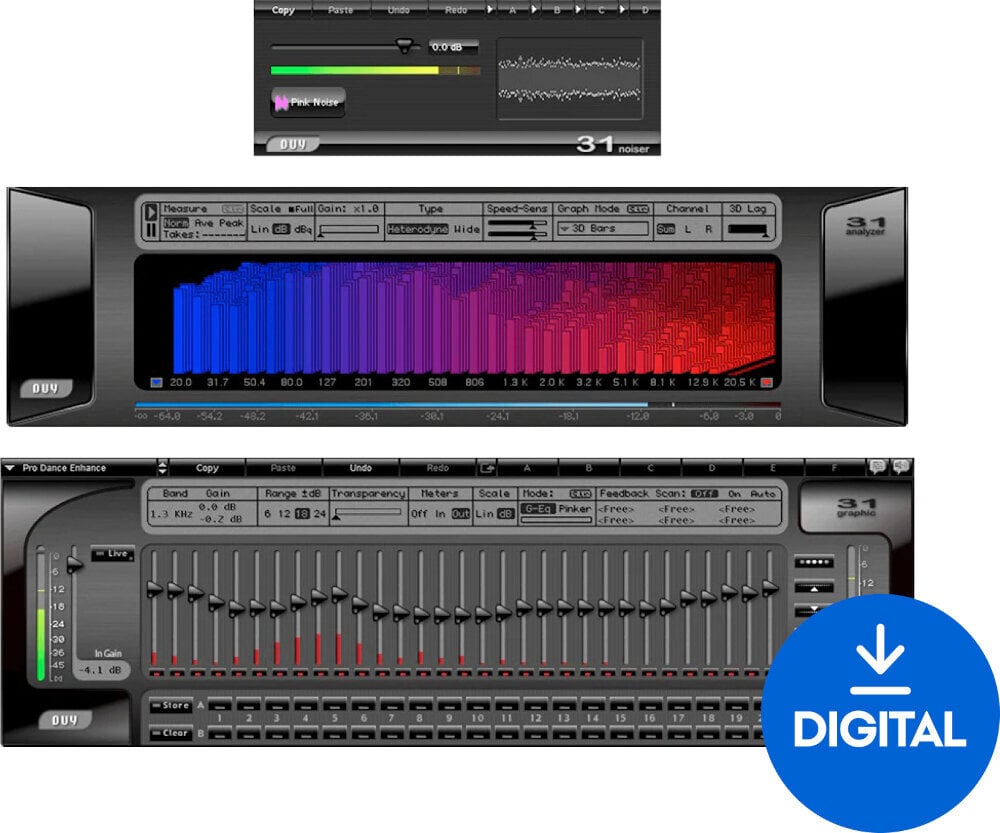 FX protsessori tarkvara pistikprogramm DUY Audio DUY31 (Digitaalne toode)