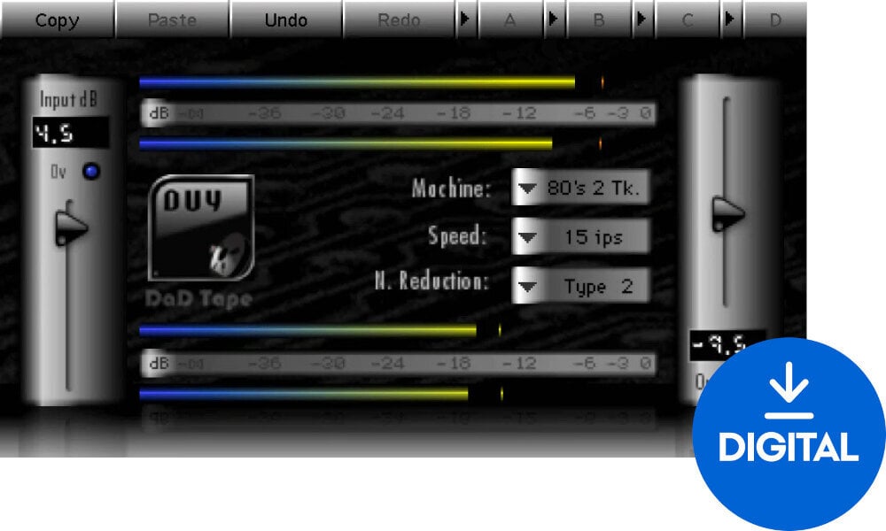 FX protsessori tarkvara pistikprogramm DUY Audio DaD Tape (Digitaalne toode)