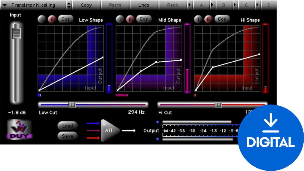 FX protsessori tarkvara pistikprogramm DUY Audio Shape (Digitaalne toode)