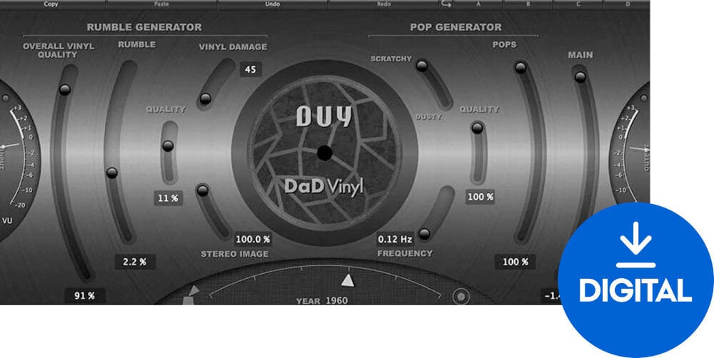 FX protsessori tarkvara pistikprogramm DUY Audio DaD Vinyl (Digitaalne toode)