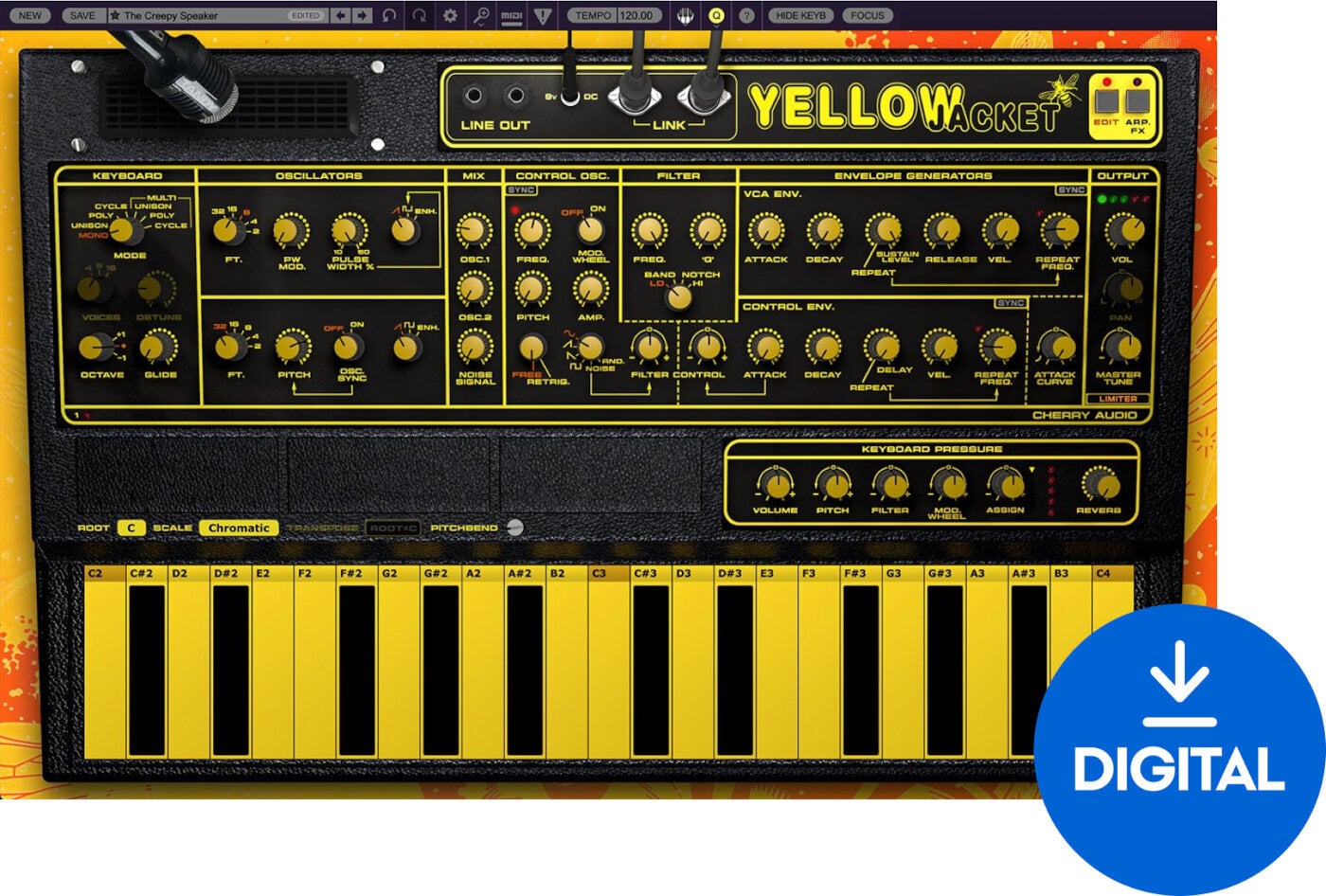 VST Instrument Cherry Audio Yellowjacket Synthesizer (Digital product)