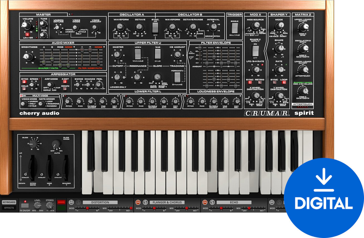 VST Instrument Cherry Audio Crumar Spirit (Digitaal product)
