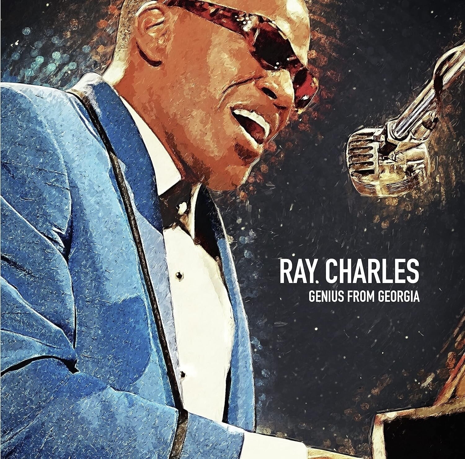 Płyta winylowa Ray Charles - Genius From Georgia (Limited Edition) (Reissue) (Blue Marbled Coloured) (LP)