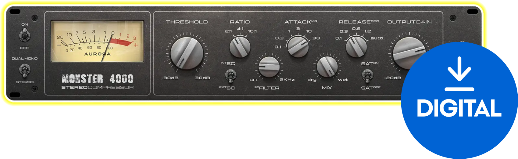 Software Plug-In FX Processor Aurora DSP Monster 4000 - Neural Bus Compressor (Digital product)