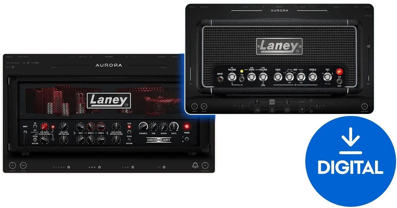 Plug-in de software para processadores FX Aurora DSP Laney Bundle (Produto digital)