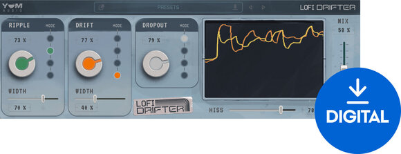 Studio software plug-in effect Yum Audio LoFi Drifter (Digitaal product) - 1