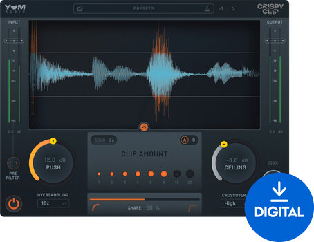 Studijski software plug-in efekt Yum Audio Crispy Clip (Digitalni izdelek) - 1