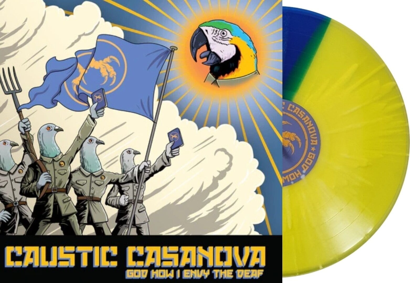Disc de vinil Caustic Casanova - God How I Envy The Deaf (Yellow Coloured) (LP)