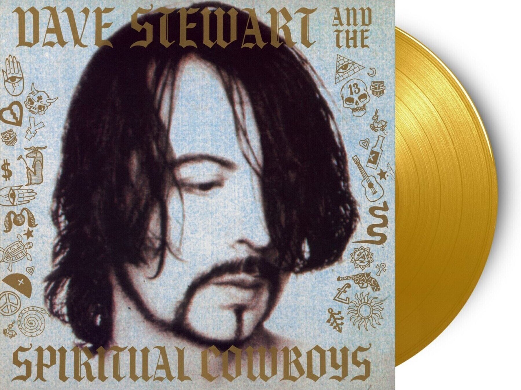 LP ploča Dave Stewart & The Spiritual Cowboys - Dave Stewart & The Spiritual Cowboys (Limited Edition) (Gold Coloured) (LP)