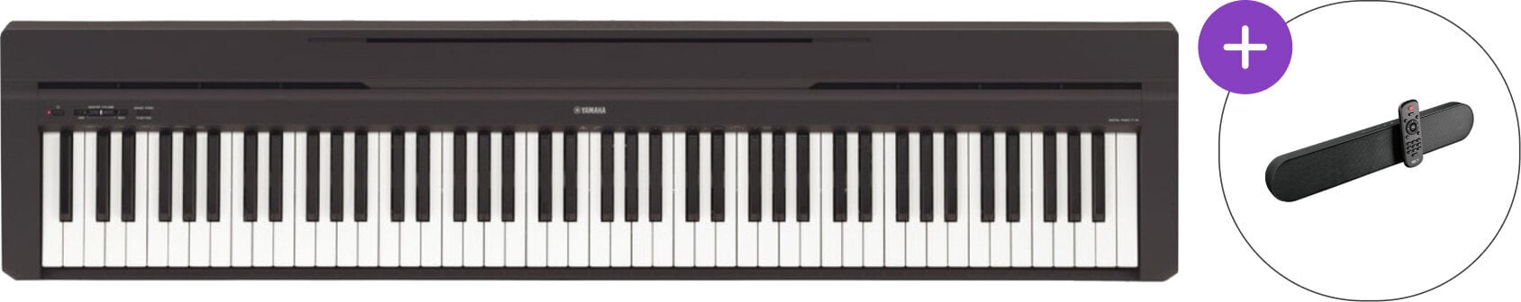Digitralni koncertni piano Yamaha P-45 B Soundbar SET Digitralni koncertni piano Black