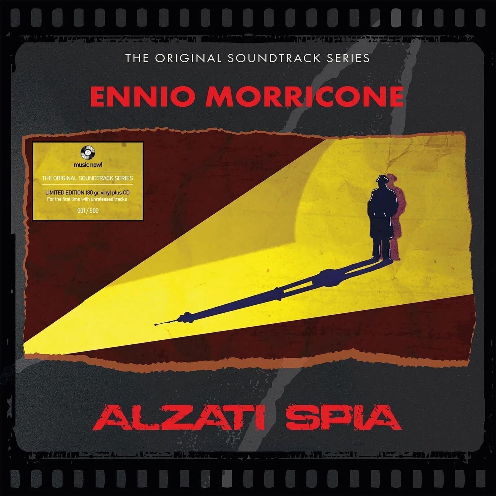 Disque vinyle Ennio Morricone - Alzati Spia (Limited Edition) (180 g) (Transparent Yellow Coloured) (LP + CD)