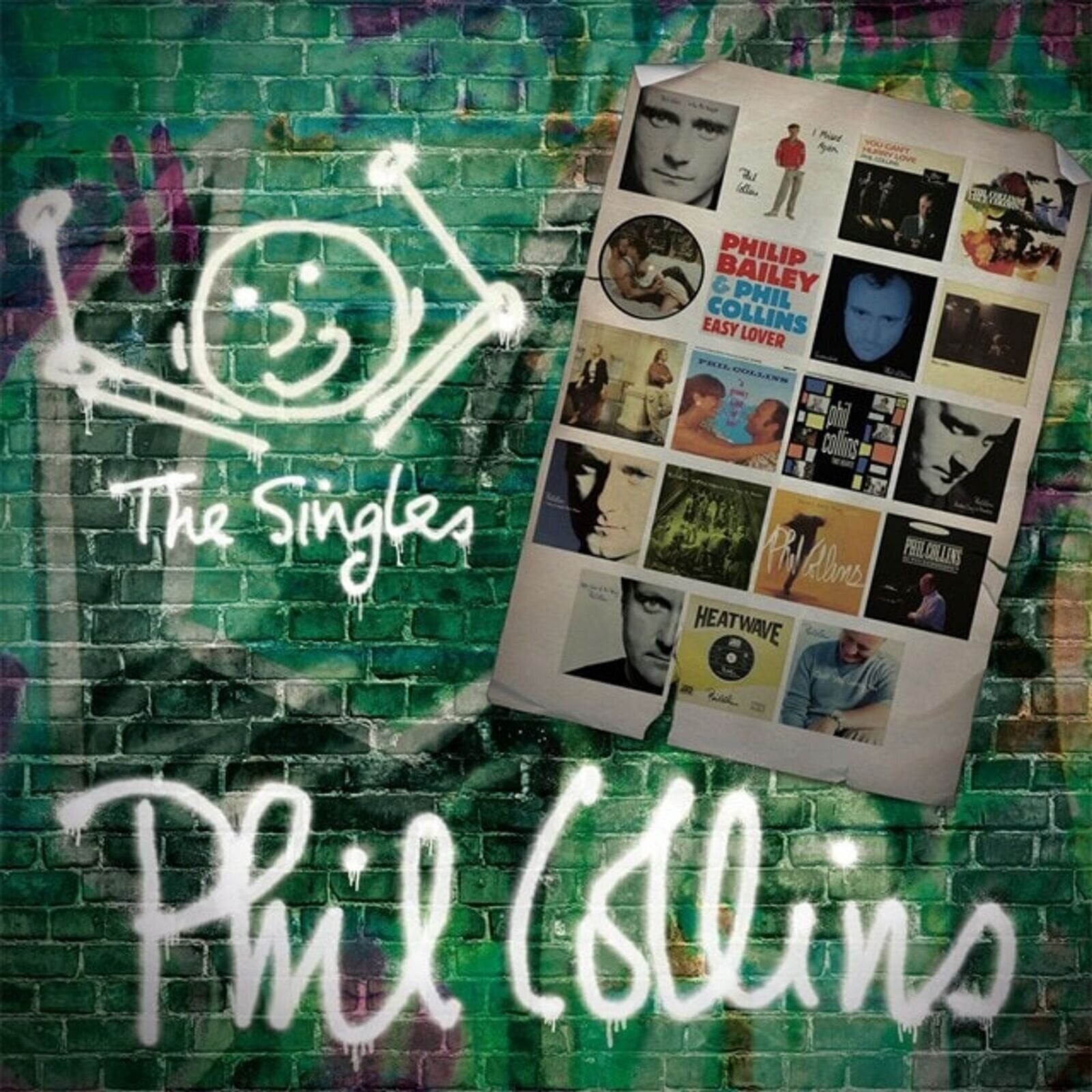 LP ploča Phil Collins - The Singles (Limited Edition) (Transparent Petrol/Magenta Coloured) (2 LP)