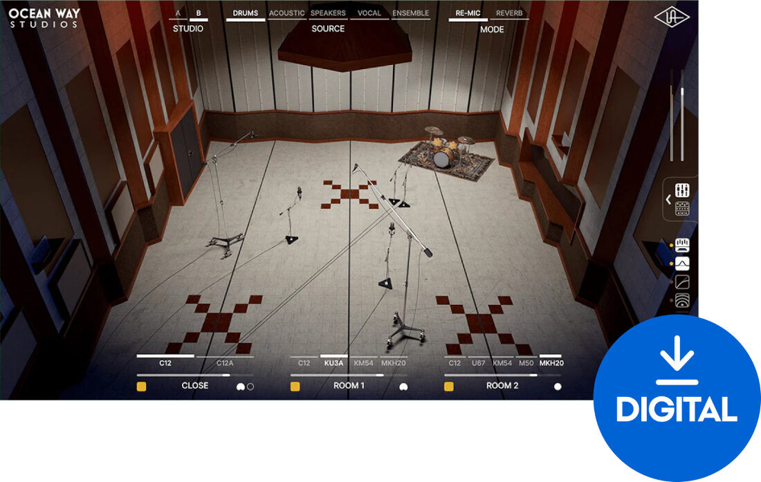 Programski plugin efekti Universal Audio Ocean Way Studios Deluxe (Digitalni proizvod)