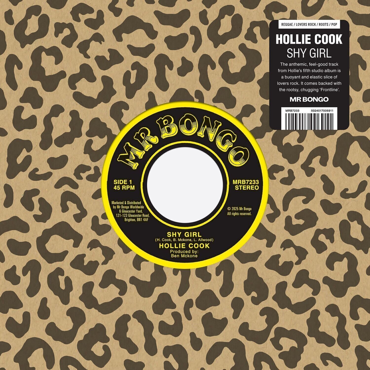 LP plošča Hollie Cook - Shy Girl / Front Line (7" Single)