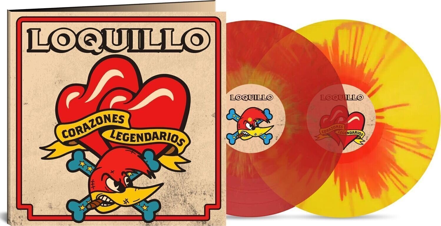 LP ploča Loquillo - Corazones Legendarios (Red & Yellow Splatter Coloured) (LP)