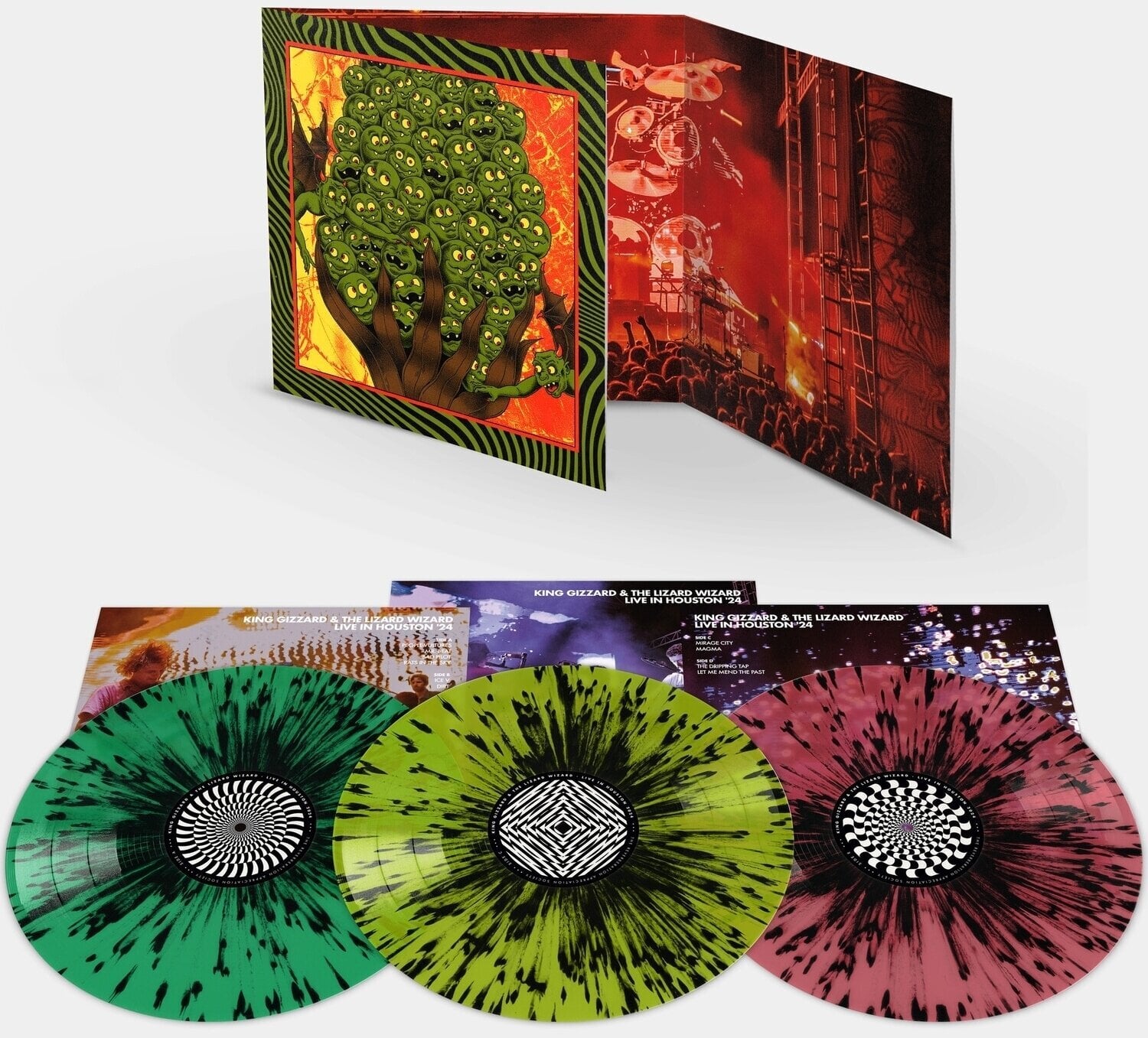 Disc de vinil King Gizzard & The Lizard Wizard - King Gizzard Live in Houston '24 (Coloured) (3 LP)
