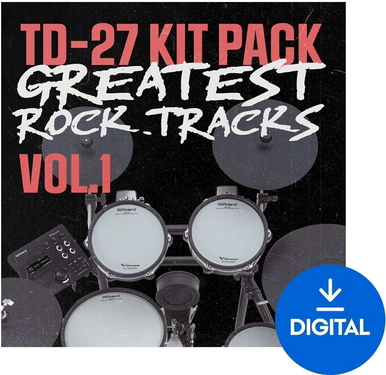 Soundlibraries für Sampler Roland TD-27 Kit Pack: Greatest Rock Tracks Vol. 1 (Digitales Produkt)