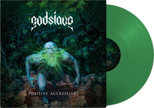 LP plošča Godslave - Positive Aggressive (Limited Edition) (Green Coloured) (LP) - 1