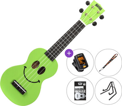 Soprano ukulele Mahalo U-SMILE SET 2 Green Soprano ukulele - 1