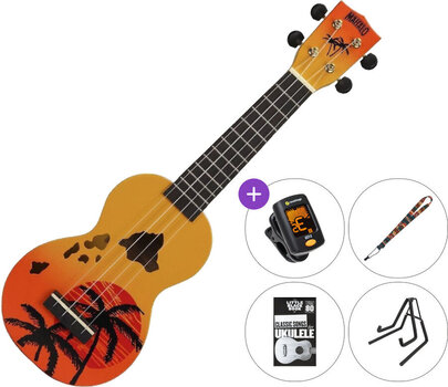 Σοπράνο Γιουκαλίλι Mahalo Hawaii SET 2 Hawaii Orange Burst Σοπράνο Γιουκαλίλι - 1