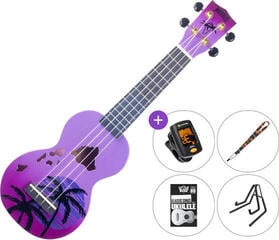 Soprano Ukulele Mahalo Hawaii SET 2 Hawaii Purple Burst Soprano Ukulele