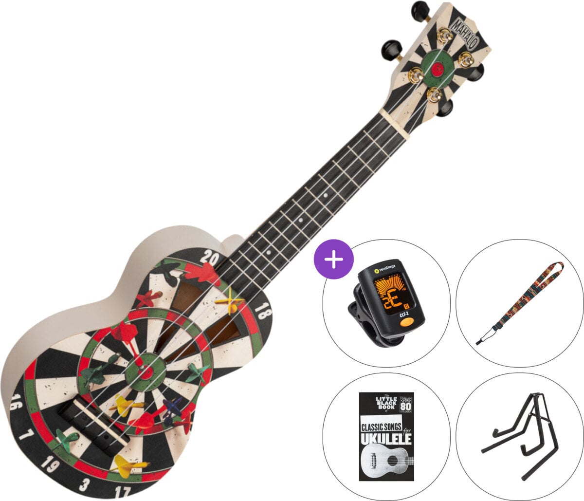 Sopraninė ukulelė Mahalo MA1DR Art Series Darts SET 2