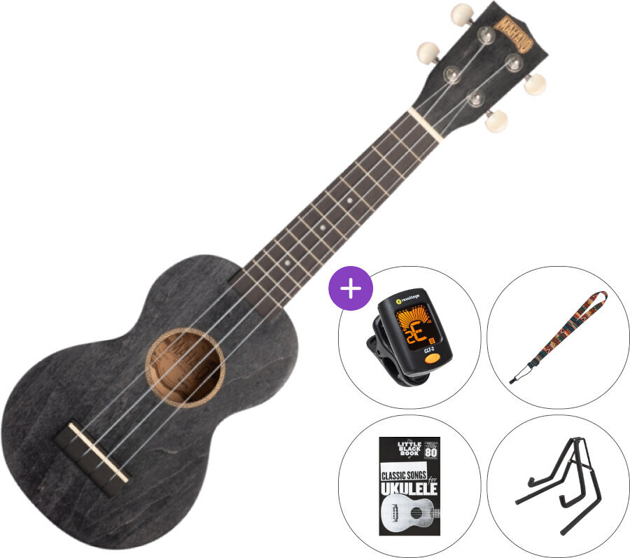 Ukulele soprano Mahalo ML1SH SET 2 Smoke Haze Ukulele soprano