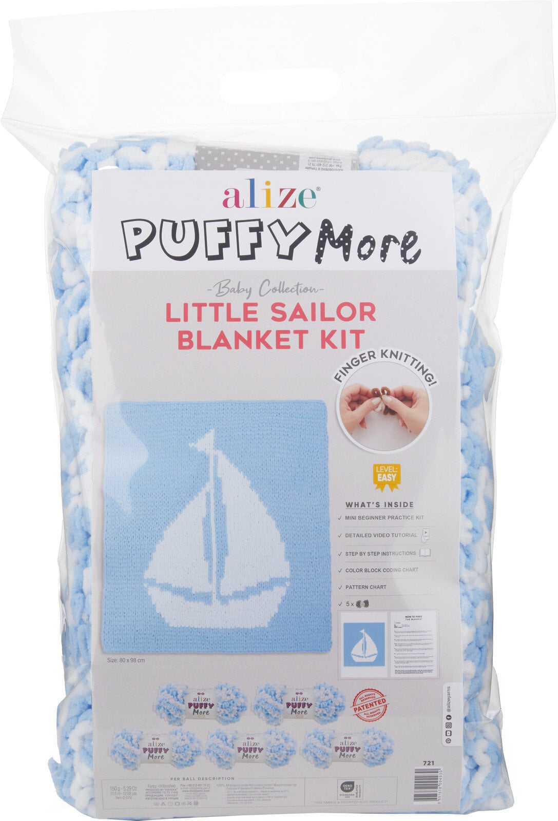 Pletacia priadza Alize 721 Little Sailor Pletacia priadza