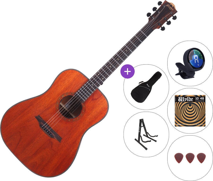 Akustická gitara Bromo BAT1M SET 2 Natural Akustická gitara