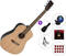 Akustická gitara SX SD204 SET 2 Transparent Black Akustická gitara