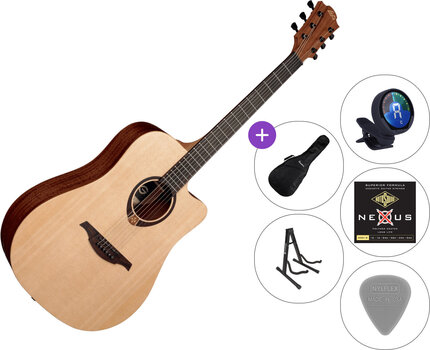 Akustična gitara LAG Tramontane T70DC SET 2 Natural Satin Akustična gitara - 1