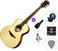 Guitare acoustique Jumbo LAG Tramontane T70A SET 2 Natural Satin Guitare acoustique Jumbo