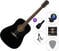 Akustická gitara Fender CD-60S WN SET 2 Black Akustická gitara