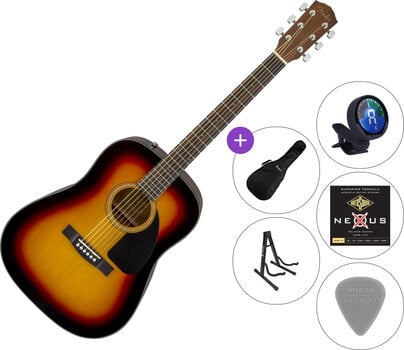 Akustická gitara Fender CD-60 V3 SET 2 Sunburst Akustická gitara - 1