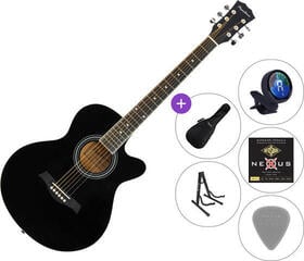 Jumbo Akustikgitarre Pasadena SG026C-38 SET 2 Black Jumbo Akustikgitarre