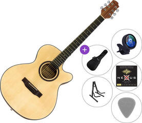 Guitarra Jumbo Pasadena SG01SZC 40 SET 2 Natural Guitarra Jumbo