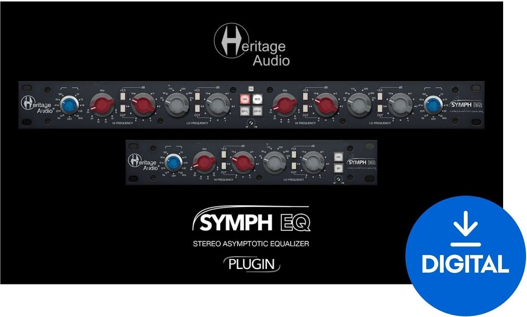 Studijski software plug-in efekt Heritage Audio Symph EQ Stereo Asymptotic Equalizer (Digitalni izdelek)