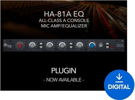 Studijski software plug-in efekt Heritage Audio HA-81A EQ Console Channel (Digitalni izdelek) - 1